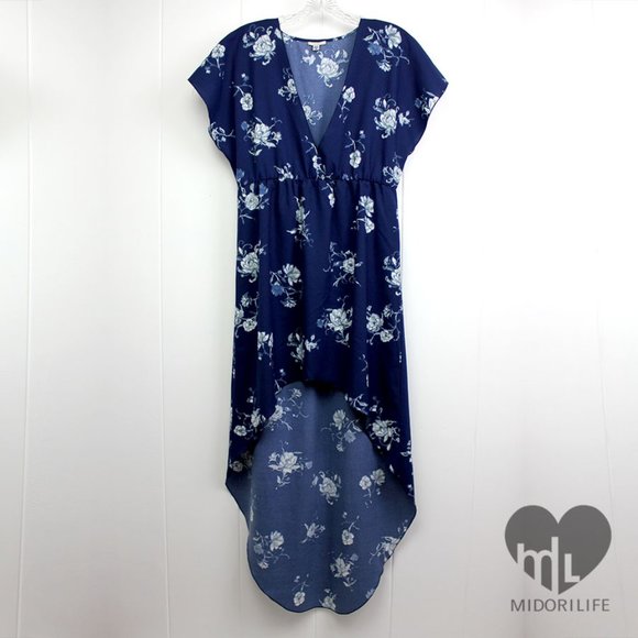 ECOTE High-Low Floral Dress - Picture 3 of 8